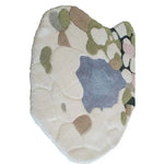 A stylish and abstract Moss and Meadow Hand Tufted Area Rug with a unique pattern of earthy tones. Ideal for an office setting, this large wool rug adds warmth and character to any workspace, making it a perfect choice for those seeking high-quality rugs for office environments.