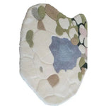 A stylish and abstract Moss and Meadow Hand Tufted Area Rug with a unique pattern of earthy tones. Ideal for an office setting, this large wool rug adds warmth and character to any workspace, making it a perfect choice for those seeking high-quality rugs for office environments.