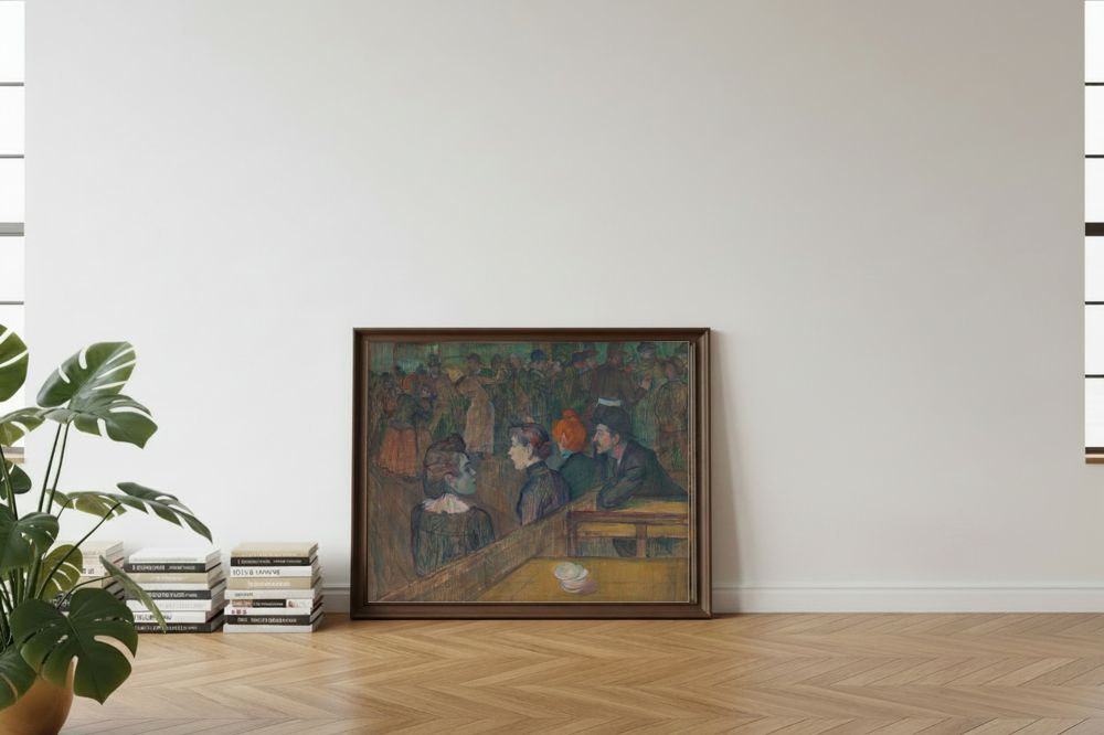 Framed room mockup - leaning
