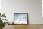 Framed room mockup - leaning