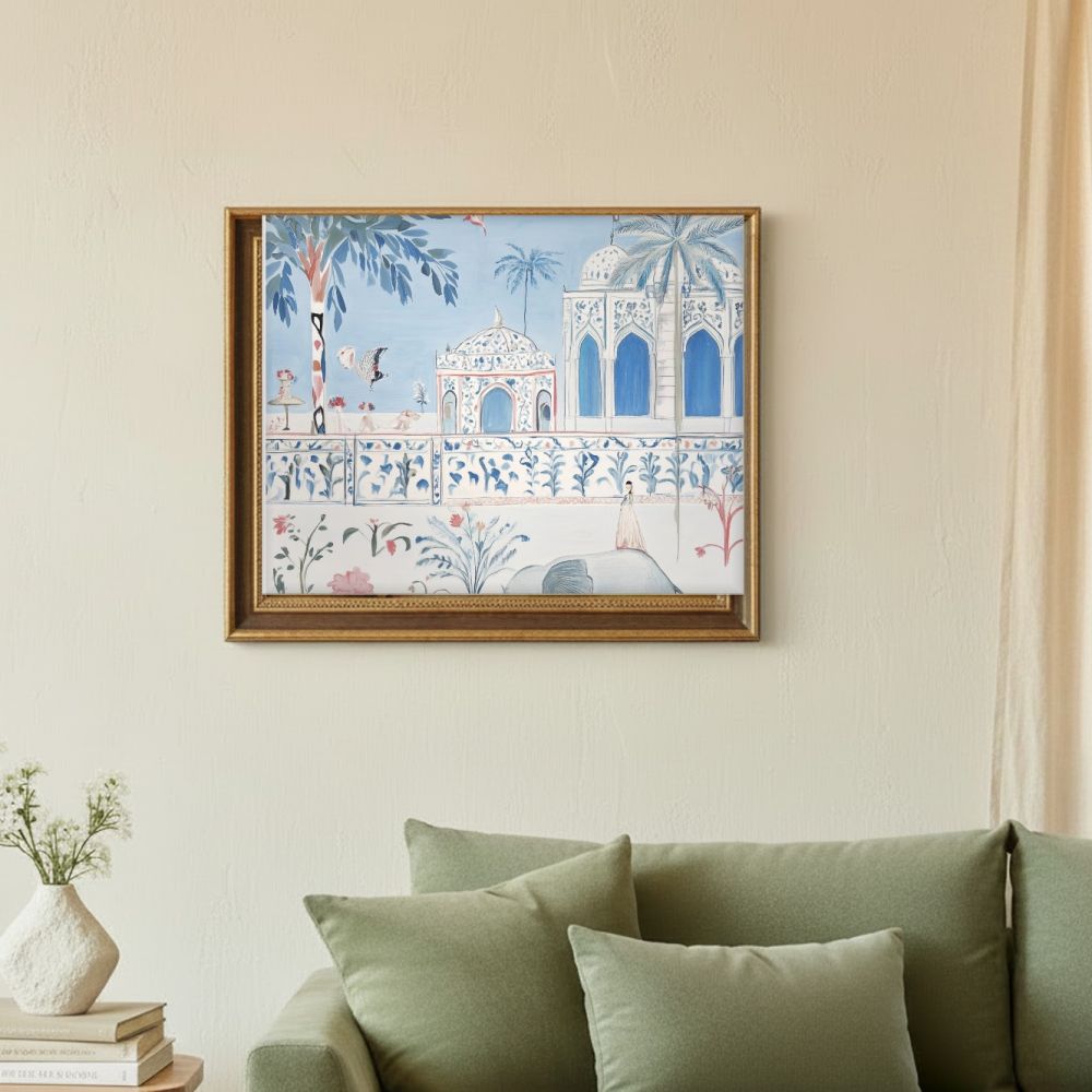 Framed room mockup - sage