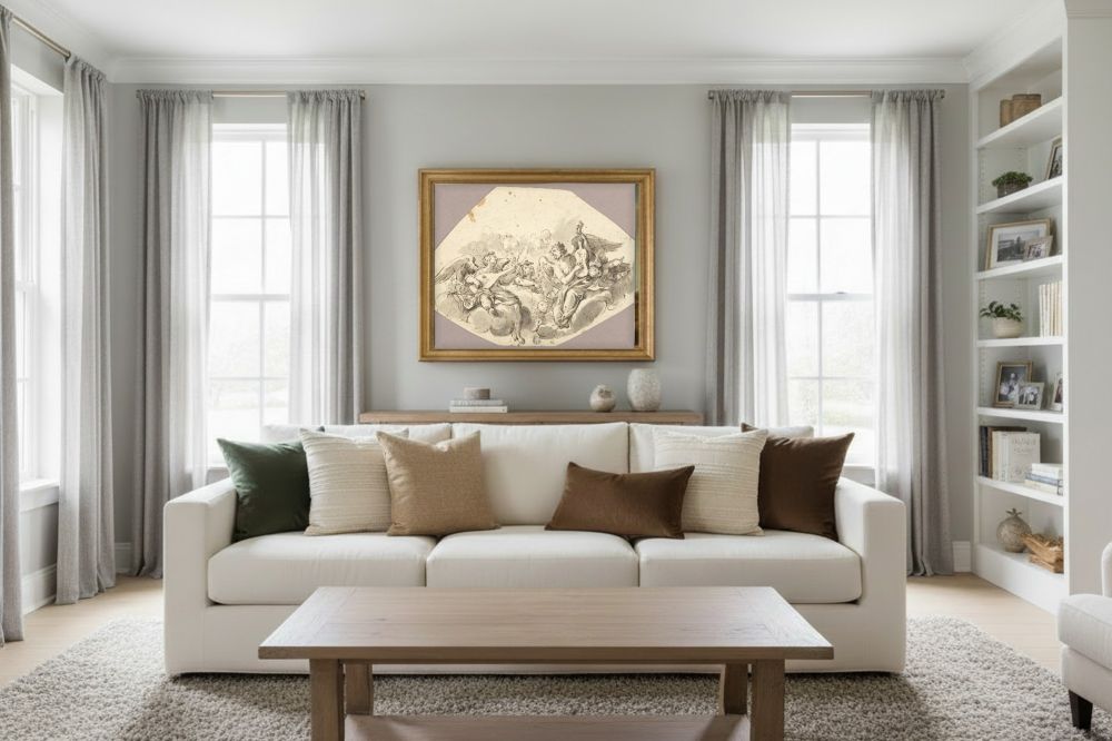 Framed room mockup - gold