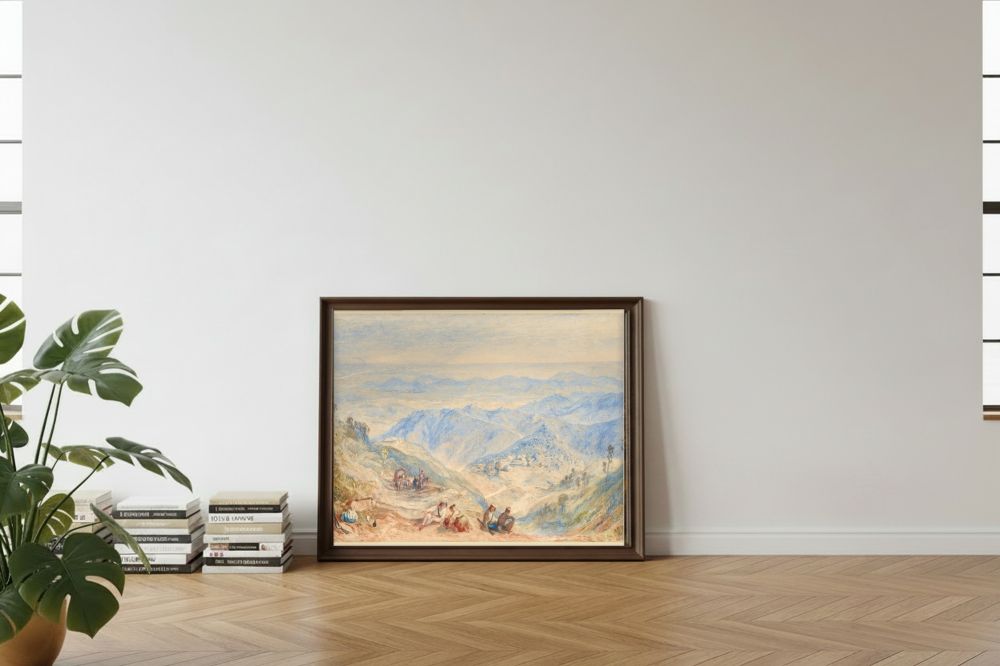 Framed room mockup - leaning