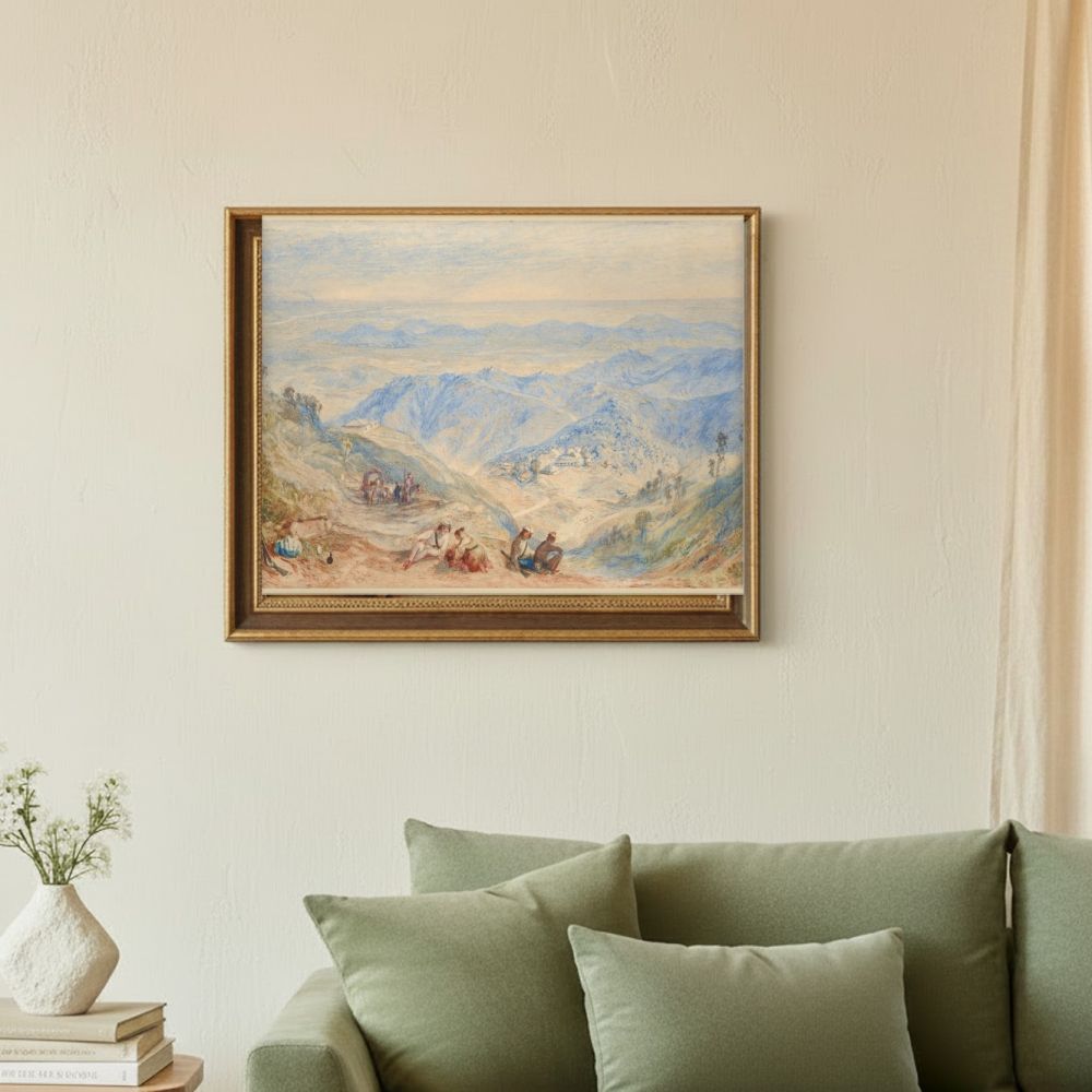 Framed room mockup - sage