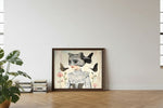 Framed room mockup - leaning