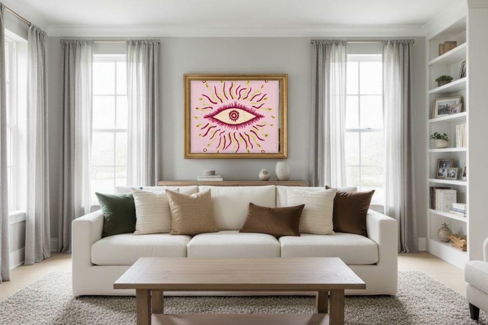 Framed room mockup - gold