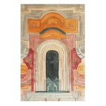 The Mystic Passage Hand Tufted Rug features an intricate abstract design with warm tones of orange, red, and beige, ideal for adding a touch of elegance to your dining room or living room. This contemporary wool area rug offers a sophisticated look, perfect for pairing with a dining table or enhancing the ambiance of a formal dining room.
