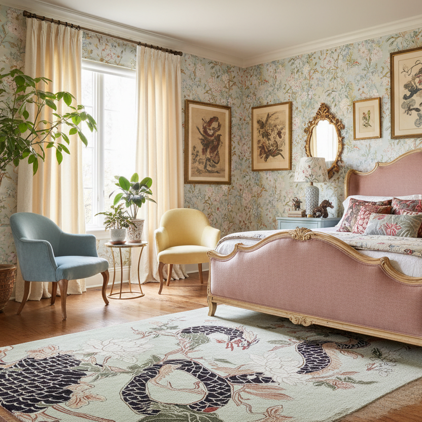 Mythic Garden Hand Tufted Rug