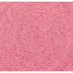 Bright pink round jute area rug, perfect for a boho-themed living room. The intricate woven pattern adds texture and warmth, making it an ideal choice for rugs in a cozy living space.