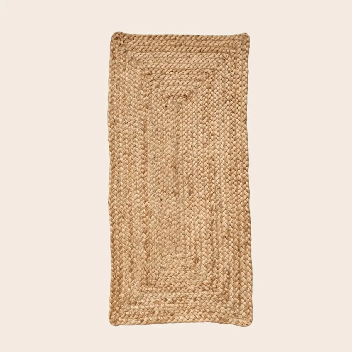 Natural Braided Rectangular Jute Rug