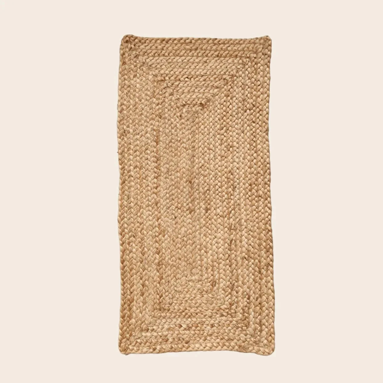 Natural Braided Rectangular Jute Rug