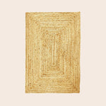 Natural Braided Rectangular Jute Rug