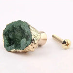 Natural Stone Brass Door Knob - MAIA HOMES