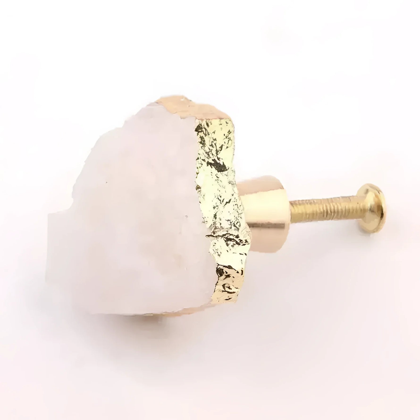 Natural Stone Brass Door Knob - MAIA HOMES