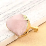 Natural Stone Brass Door Knob - MAIA HOMES