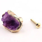 Natural Stone Brass Door Knob - MAIA HOMES