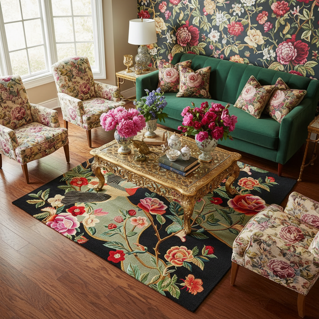 Nature’s Melody Hand Tufted Wool Rug