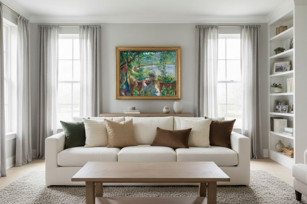 Framed room mockup - gold