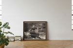 Framed room mockup - leaning