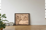 Framed room mockup - leaning