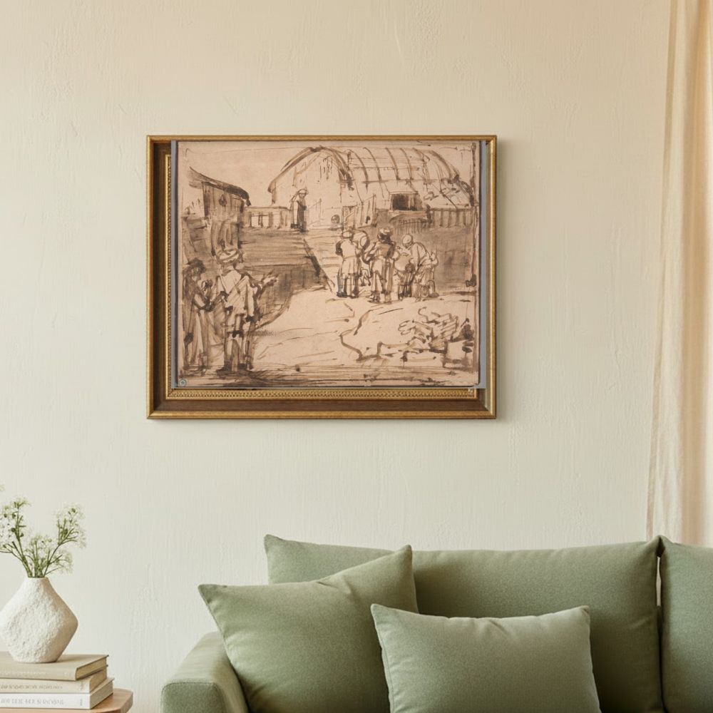 Framed room mockup - sage