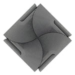 The Noir Horizon Illusion Square Hand Tufted Wool Rug features a captivating geometric pattern with concentric circles in black and white. This contemporary square area rug is perfect for adding a modern touch to your living room. Made from high-quality wool, it combines style and comfort, making it an ideal choice for those seeking large area rugs with a Persian rug influence.