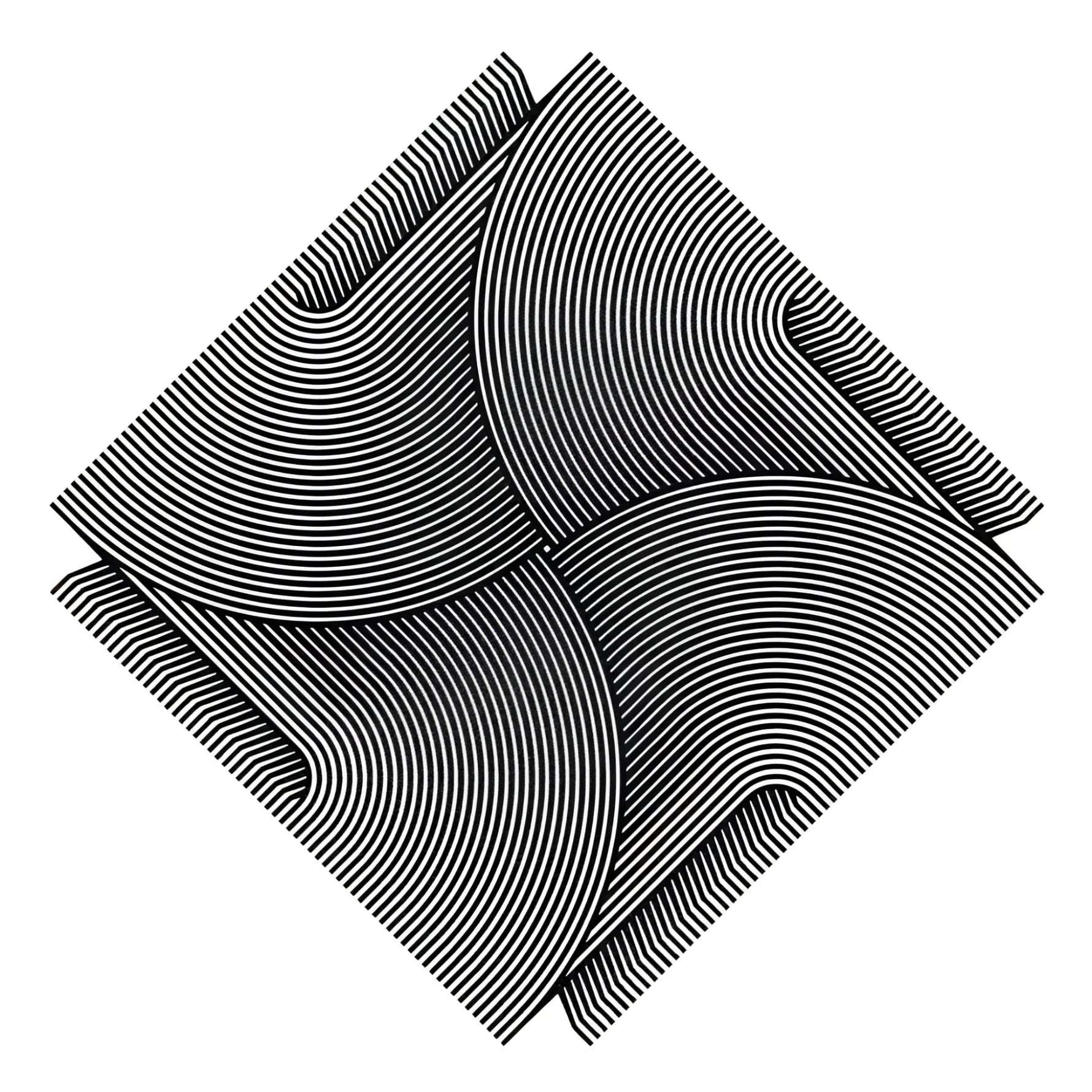 The Noir Horizon Illusion Square Hand Tufted Wool Rug features a captivating geometric pattern with concentric circles in black and white. This contemporary square area rug is perfect for adding a modern touch to your living room. Made from high-quality wool, it combines style and comfort, making it an ideal choice for those seeking large area rugs with a Persian rug influence.