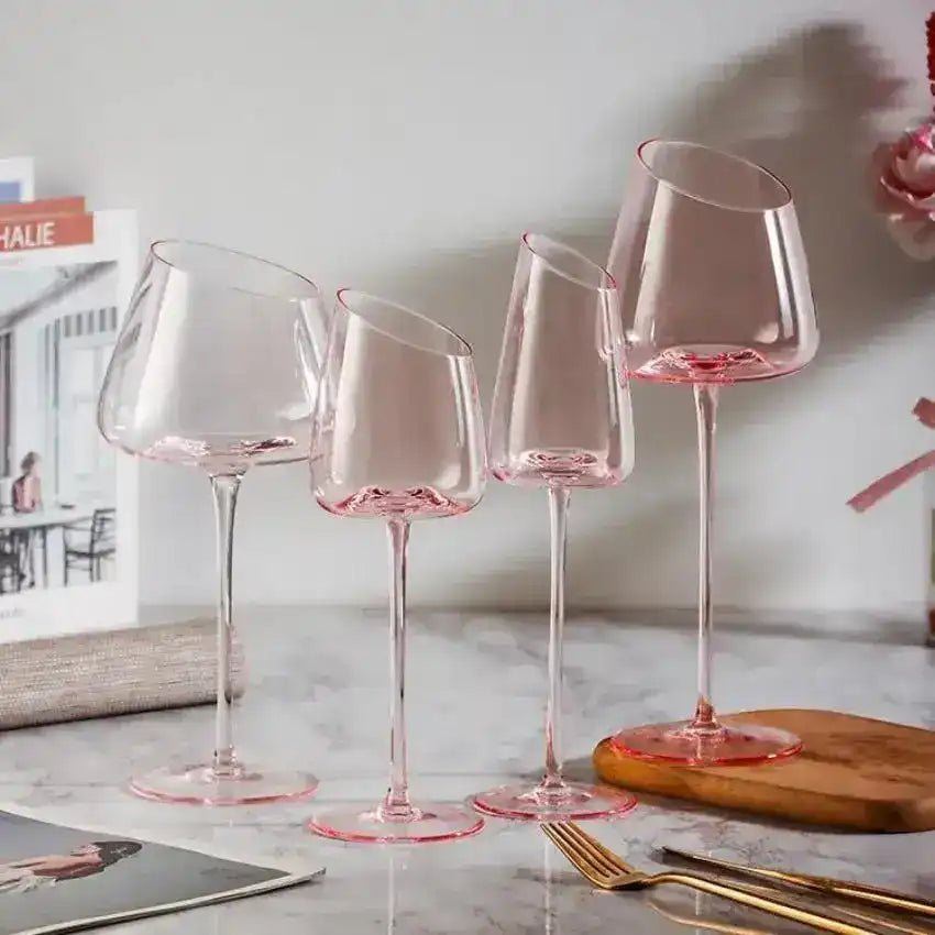 Nordic Flamingo PInk Wine Glass - MAIA HOMES