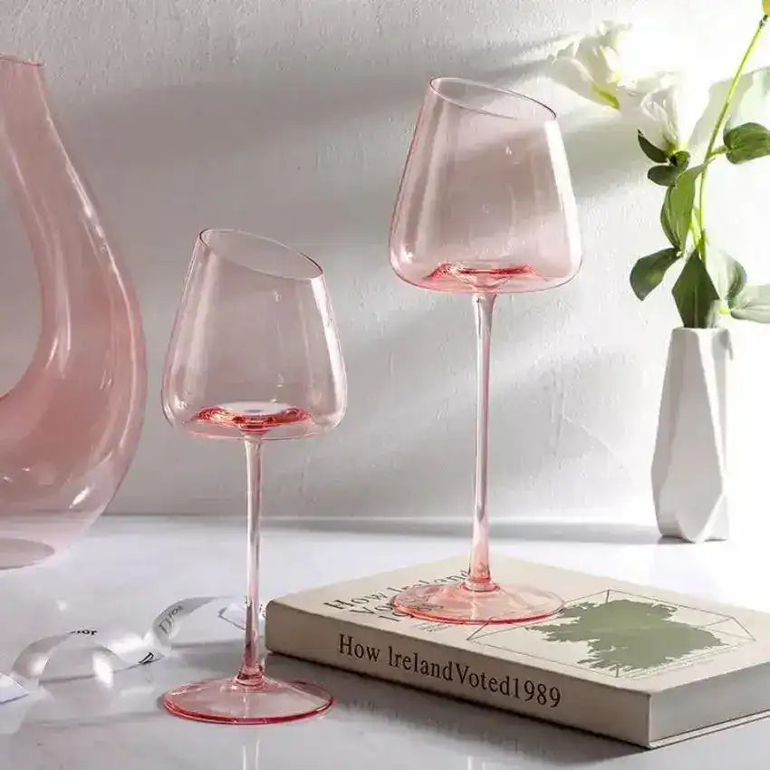 Nordic Flamingo PInk Wine Glass - MAIA HOMES