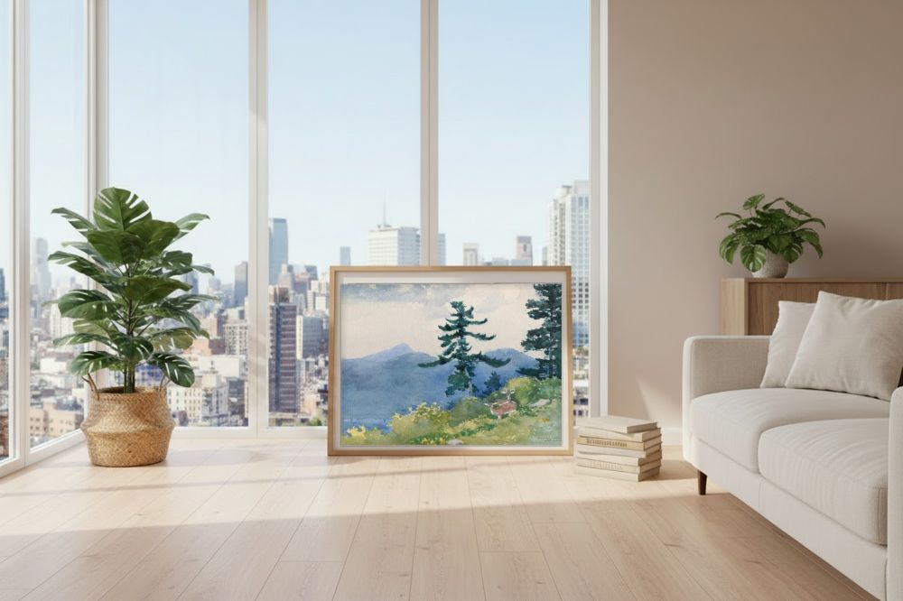 Framed room mockup - loft