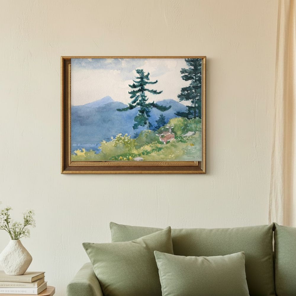 Framed room mockup - sage