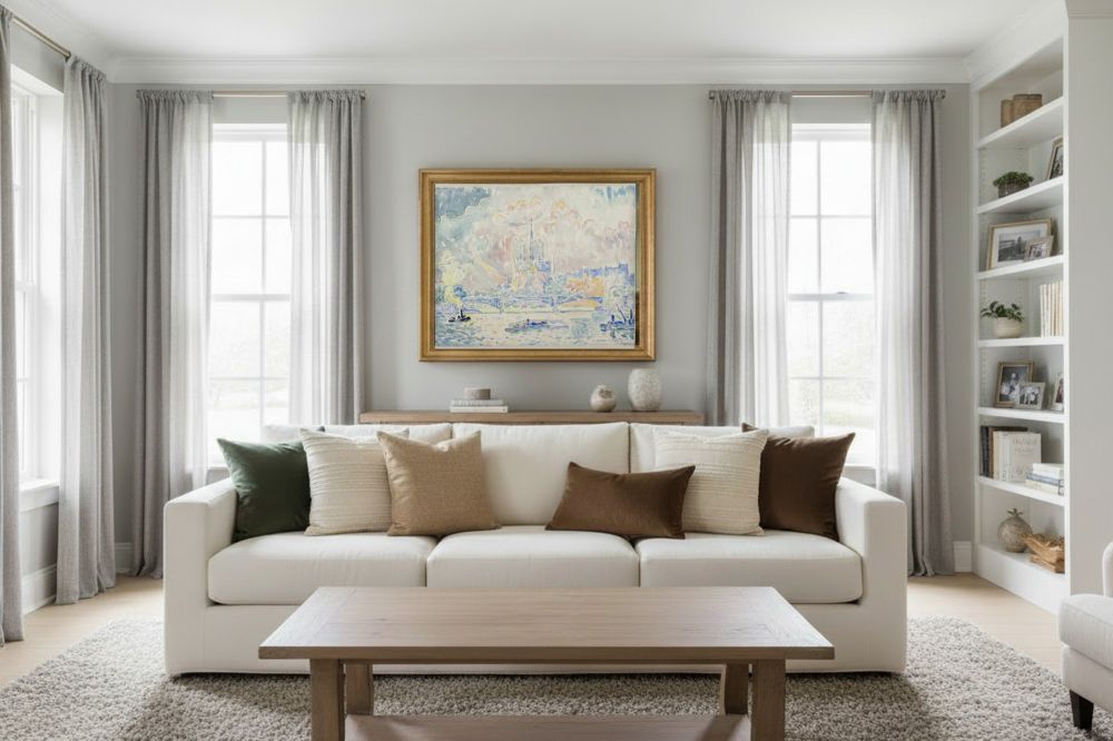 Framed room mockup - gold