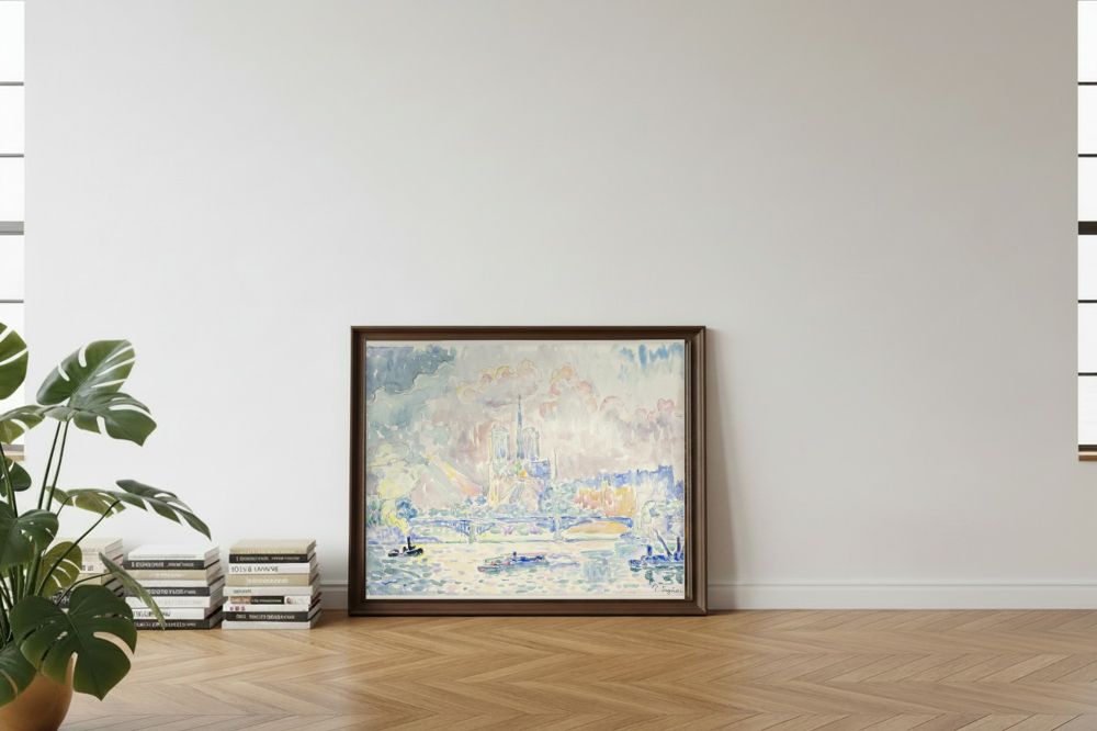 Framed room mockup - leaning