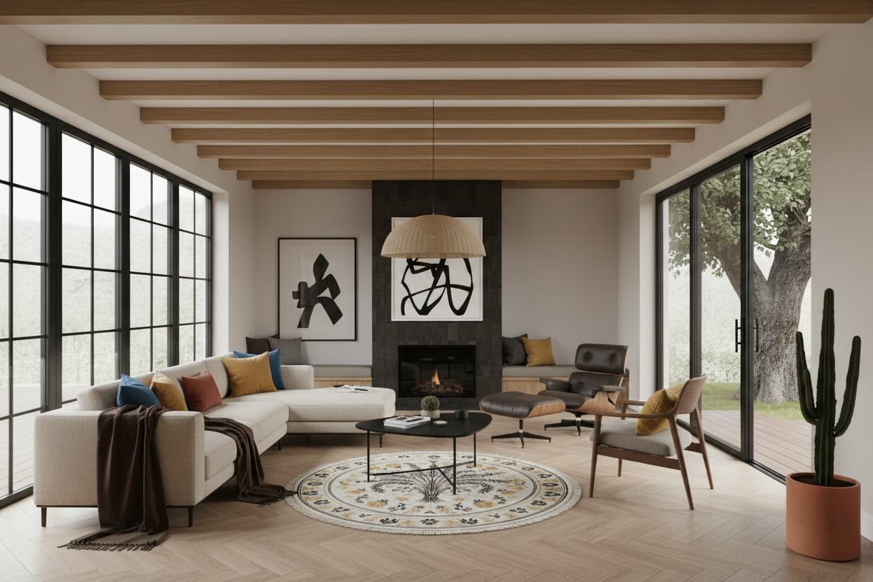 Oasis Embrace Knotted Wool Rug