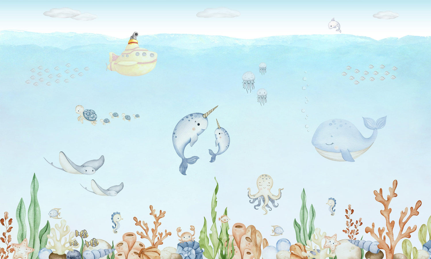 Ocean Joy Wallpaper Mural