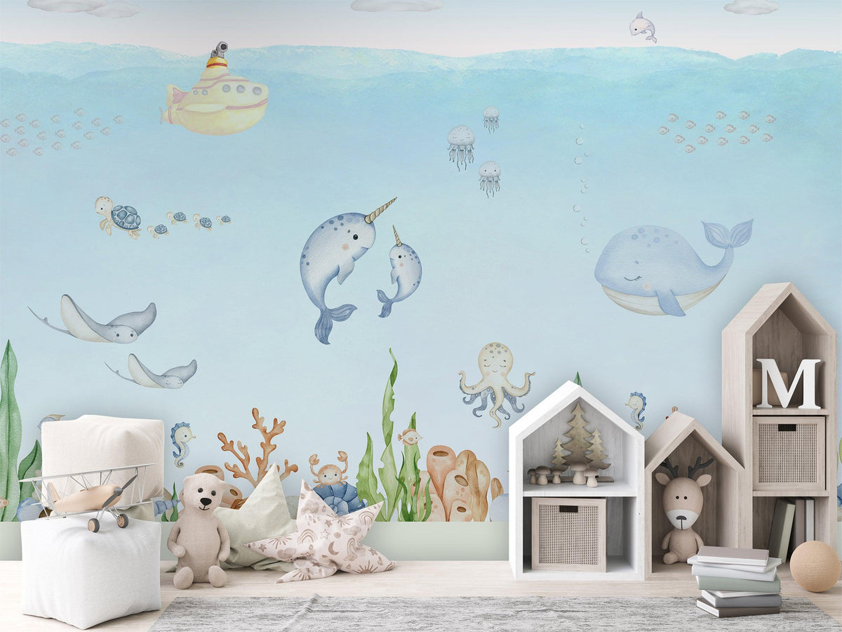 Ocean Joy Wallpaper Mural