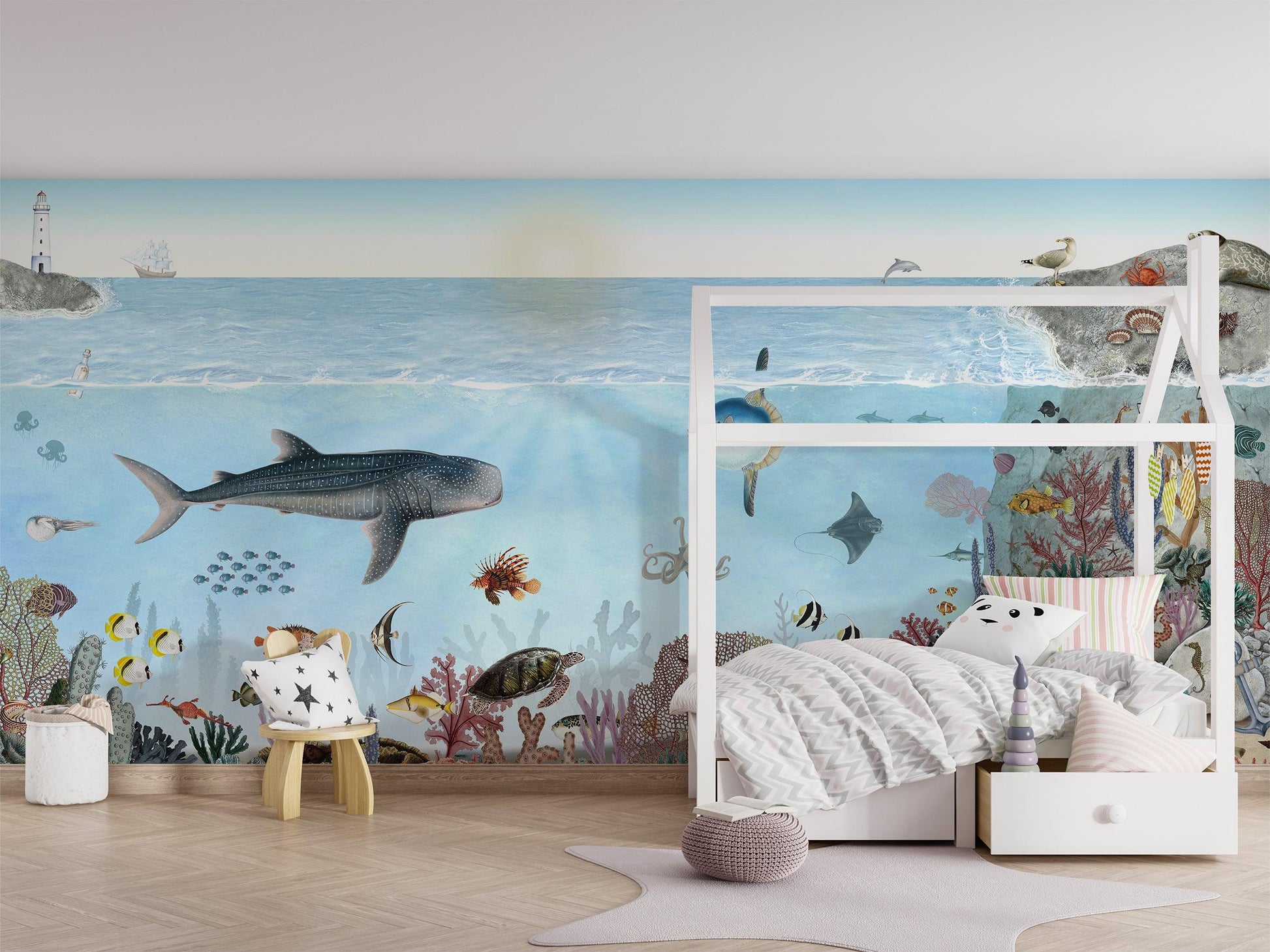 Ocean Lookbook Wallpaper Mural - MAIA HOMES