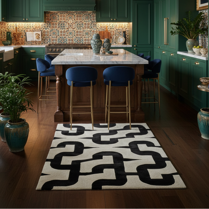 Oceanic Whispers Hand Tufted Wool Rug