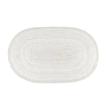 Elegant off-white oval braided jute area rug, perfect for enhancing dining room charm or adding a boho touch to living room decor. Ideal for those seeking formal dining room rugs or versatile area rugs for living room settings.