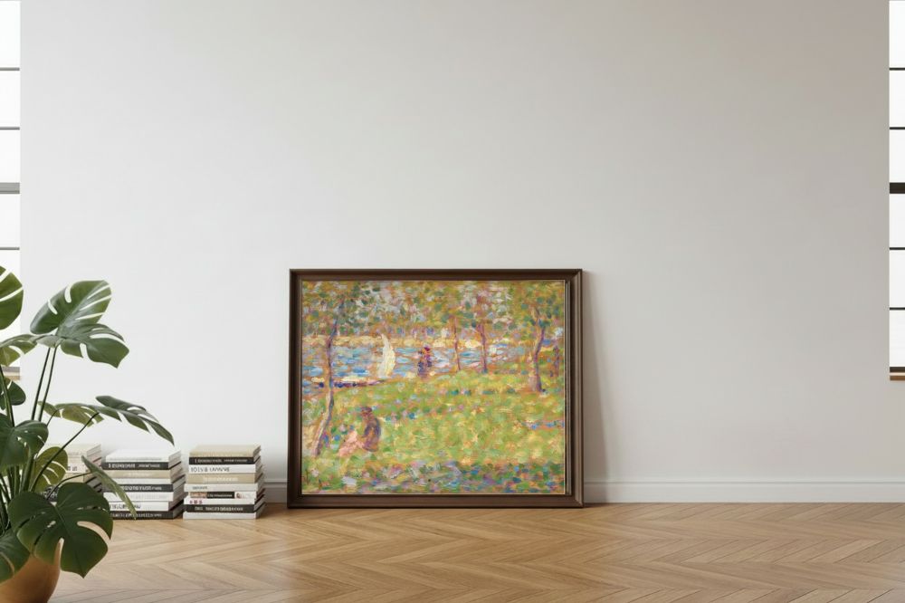 Framed room mockup - leaning