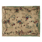 A beautifully crafted area rug featuring intricate floral patterns, perfect for adding a touch of elegance to any living room. This hand knotted wool rug, sized 8x10, showcases vibrant colors and detailed design, making it an ideal choice for living room area rugs.