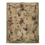 A beautifully crafted Old World Charm Hand Knotted Area Rug featuring an intricate floral pattern in rich colors. This wool rug is perfect for adding elegance to your living room. Its 8x10 size makes it an ideal choice for living room area rugs, combining both style and comfort.