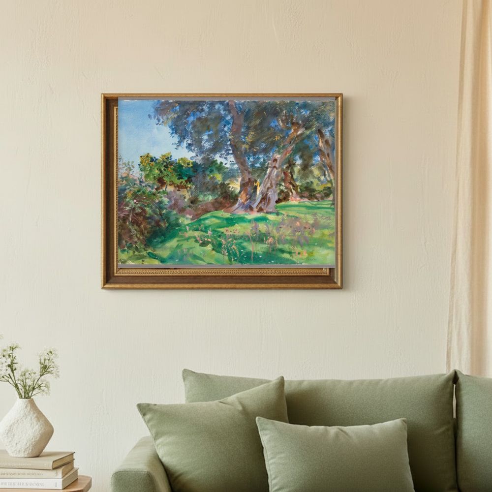 Framed room mockup - sage