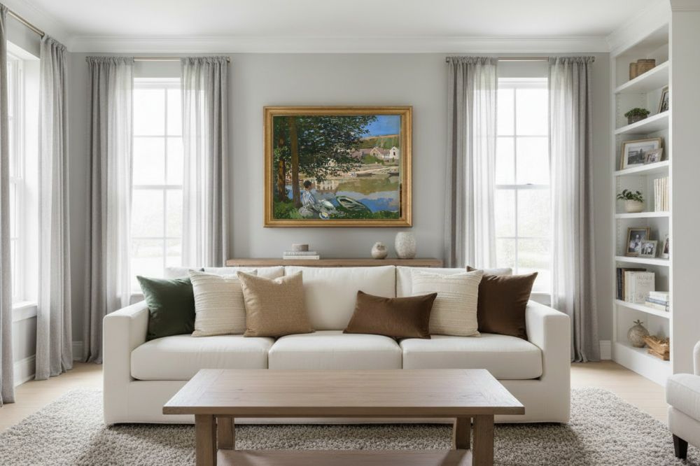 Framed room mockup - gold