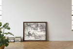 Framed room mockup - leaning