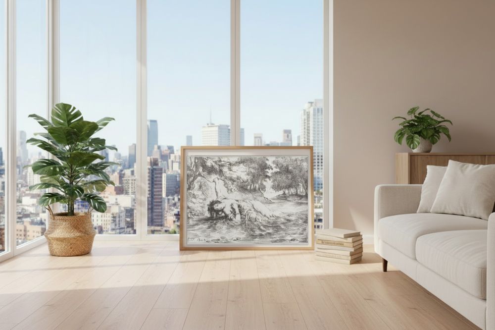 Framed room mockup - loft