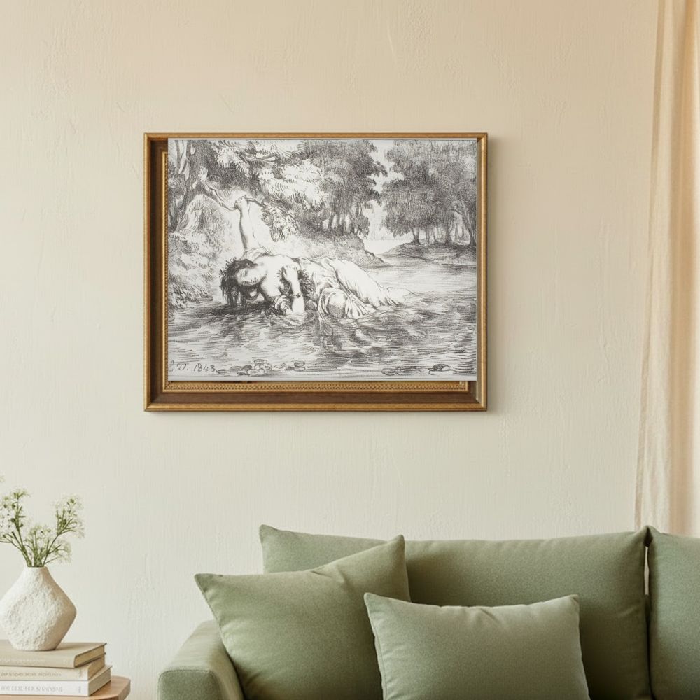 Framed room mockup - sage