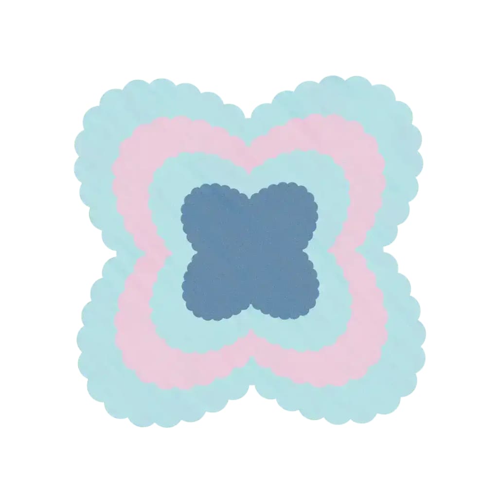 The Opulent Waves Blue Pink Hand Tufted Wool Rug showcases a captivating abstract design with soft blue and pink hues. Perfect as a square area rug, this contemporary wool rug adds a touch of elegance to any living room. Ideal for those seeking area rugs for living room spaces, it combines style with the classic charm of Persian rugs. The 8x10 dimensions make it a versatile choice for various room sizes.