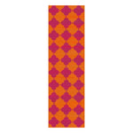 Vibrant Clovers Hand Tufted Area Rug in an 8x10 ft size, perfect for a living room. This wool rug features a colorful pattern with clover shapes, enhancing any space with its unique design.