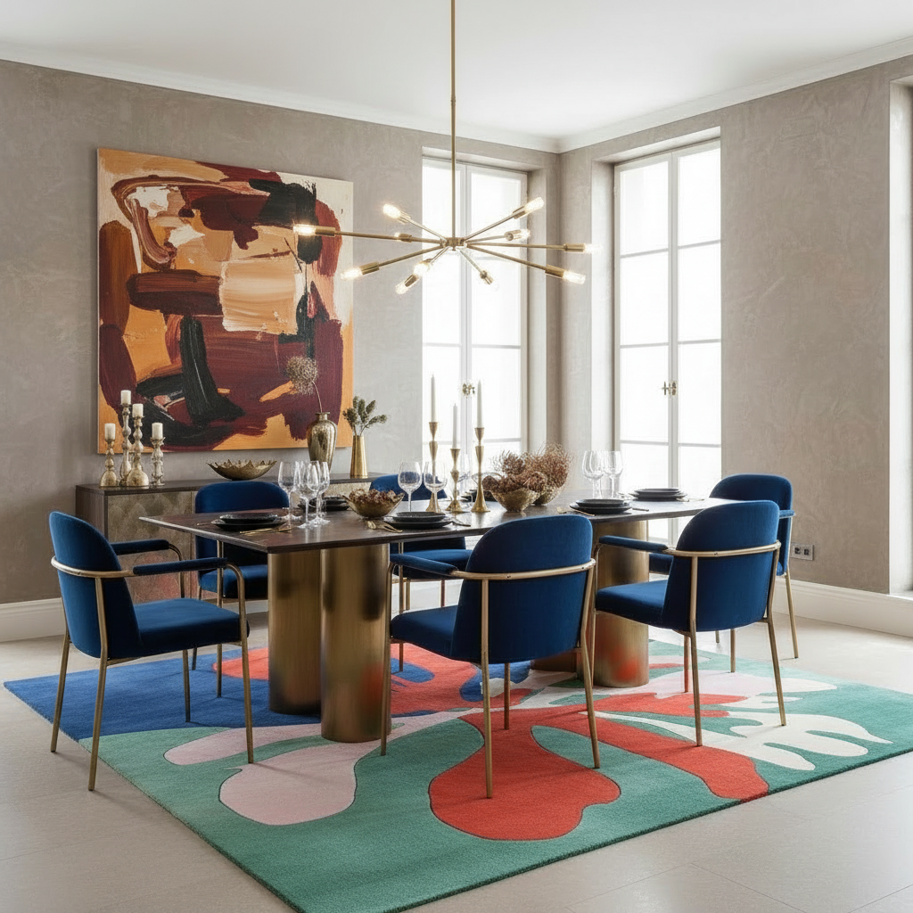 Organic Shape Vibe Hand Tufted Rug